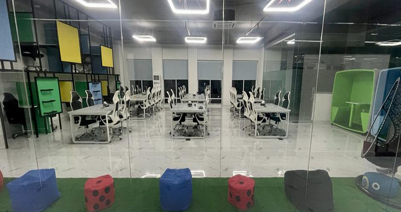 Modern coworking space interior at TwinHub Islamabad